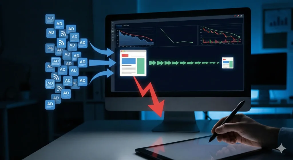 High ad spend with low conversion performance